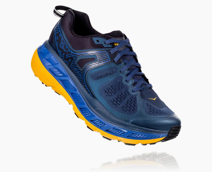 Hoka Australia One One Stinson ATR 5 - Mens Trail Shoes Navy - MFIQC-5349